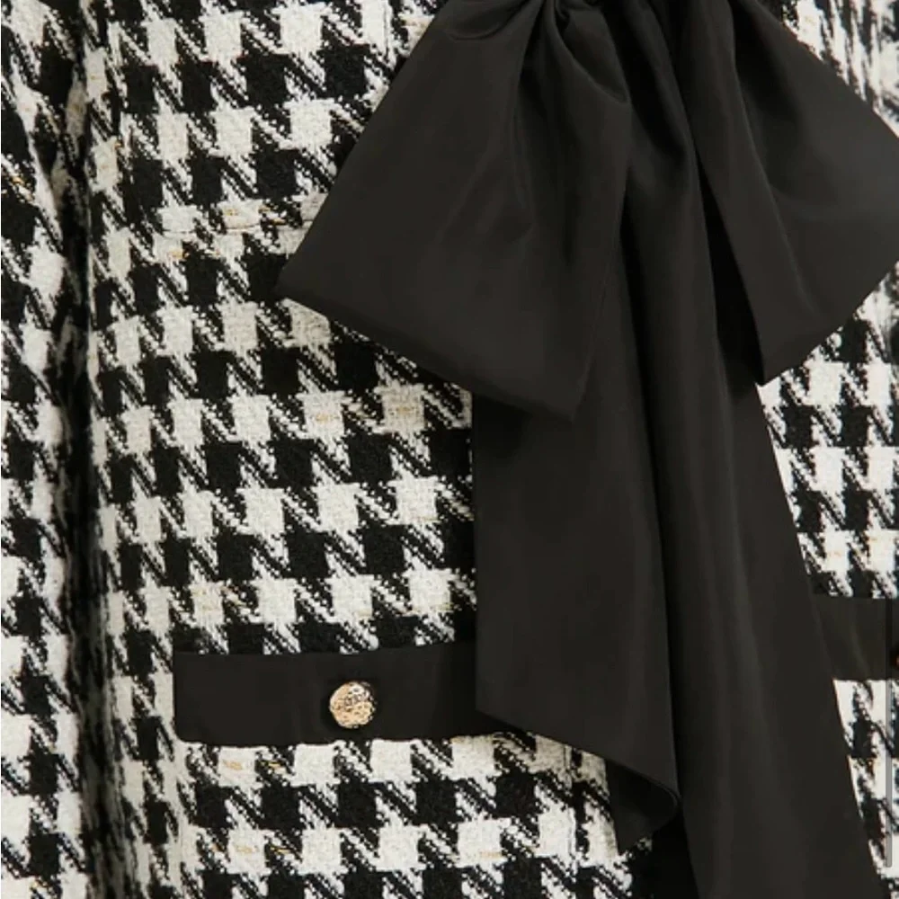 NWT POMANDER PLACE, Coco Tweed Bow Dress, XL - Picture 4 of 15